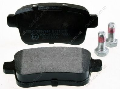 Комплект тормозных накладок, дисковый тормоз Denckermann B111020 (фото 1)