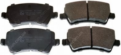 Комплект гальмівних накладок, дискове гальмо Denckermann B111043 (фото 1)