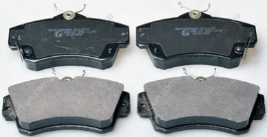 Комплект тормозных накладок, дисковый тормоз Denckermann B111237 (фото 1)