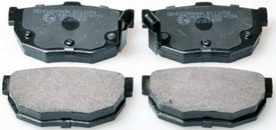 Комплект гальмівних накладок, дискове гальмо Denckermann B111254 (фото 1)