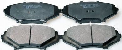 Комплект гальмівних накладок, дискове гальмо Denckermann B111259 (фото 1)