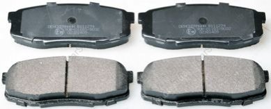 Комплект тормозных накладок, дисковый тормоз Denckermann B111274