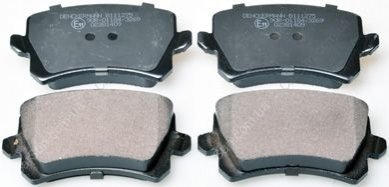 Комплект тормозных накладок, дисковый тормоз Denckermann B111275