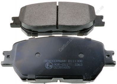 Комплект тормозных накладок, дисковый тормоз Denckermann B111308