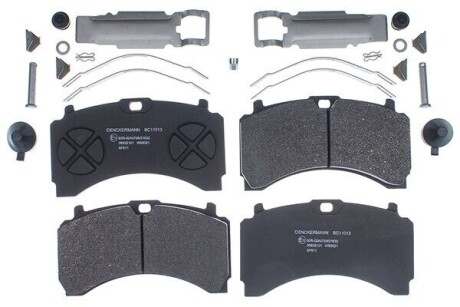 Комплект гальмівних накладок, дискове гальмо Denckermann BC11013