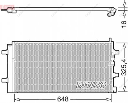 Конденсатор, система кондиціонування повітря DENSO DCN02002