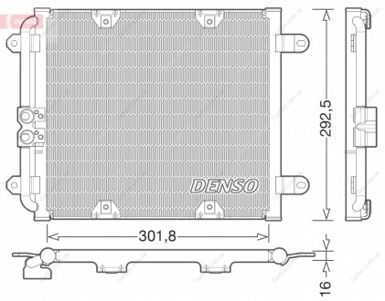 Конденсатор, система кондиціонування повітря DENSO DCN02028