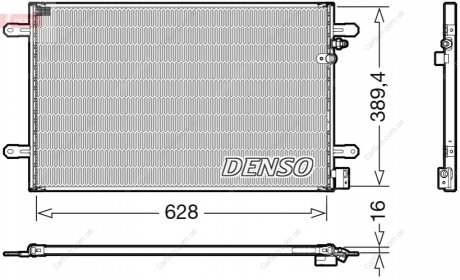 Конденсатор, система кондиціонування повітря DENSO DCN02037