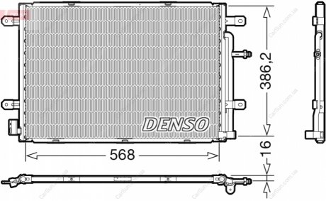 Конденсатор, система кондиціонування повітря DENSO DCN02039 (фото 1)
