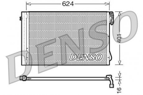 Радиатор кондиционера в сборе DENSO DCN05011 (фото 1)