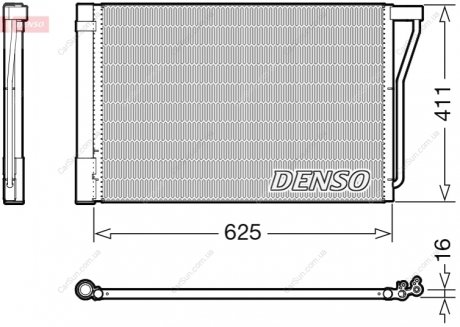 Конденсатор, система кондиціонування повітря DENSO DCN05022 (фото 1)