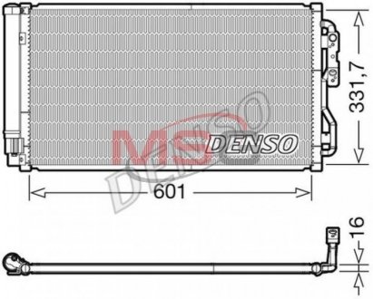 Радиатор кондиционера в сборе DENSO DCN05033 (фото 1)