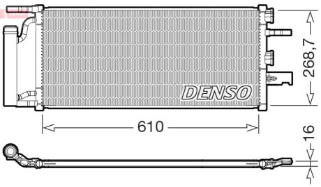 Skraplacz BMW / MINI X1 / 2 Active Tourer / CLUBMAN / COUNTRYMAN 13- DENSO DCN05036