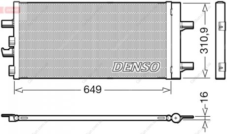 Конденсатор, система кондиціонування повітря DENSO DCN05104