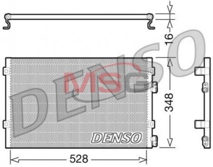 Радіатор кондиціонера DENSO DCN06004