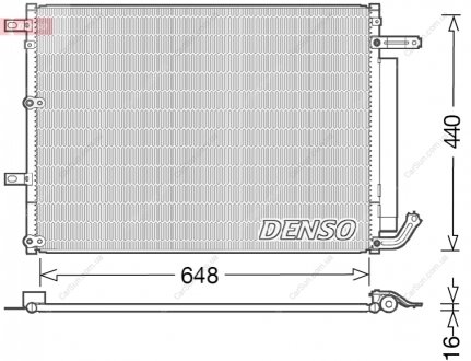 Конденсатор, система кондиціонування повітря DENSO DCN06018