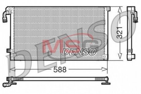 Радіатор кондиціонера DENSO DCN07004