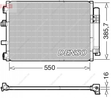 Конденсатор, система кондиціонування повітря DENSO DCN10043 (фото 1)