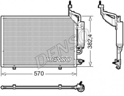 Радіатор кондиціонера DENSO DCN10050