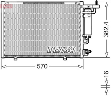 Skraplacz FORD KA DENSO DCN10052