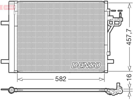 Skraplacz FORD FOCUS III 12- DENSO DCN10056