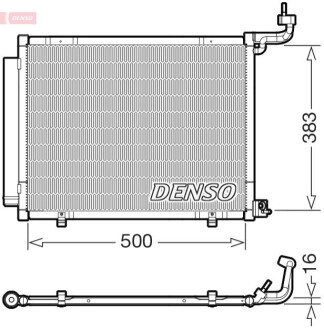 Радіатори кондиціонера Ford Fiesta, 17- DENSO DCN10058