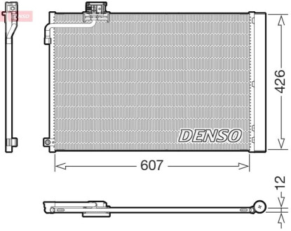 Радіатори кондиціонера Mercedes C/E,13- DENSO DCN17064