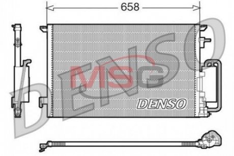 Радиатор кондиционера - (1850076) DENSO DCN20032