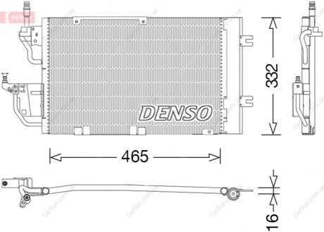 Конденсатор, система кондиціонування повітря DENSO DCN20037 (фото 1)