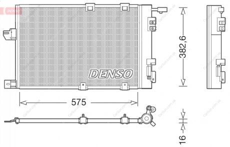 Конденсатор, система кондиціонування повітря DENSO DCN20038 (фото 1)