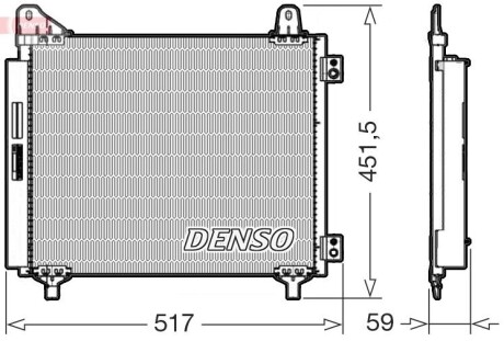 Радіатори кондиціонера Peug.208/Opel Corsa F DENSO DCN21035