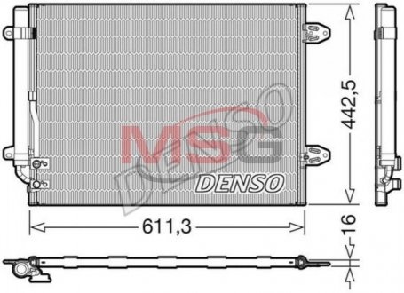 Радиатор кондиционера в сборе DENSO DCN32013
