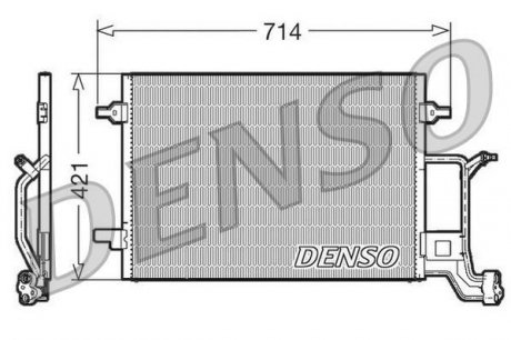 Радиатор кондиционера - (8D0260403C / 4B0260403S / 4B0260403J) DENSO DCN32019