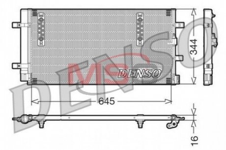 Радиатор кондиционера в сборе DENSO DCN32060 (фото 1)