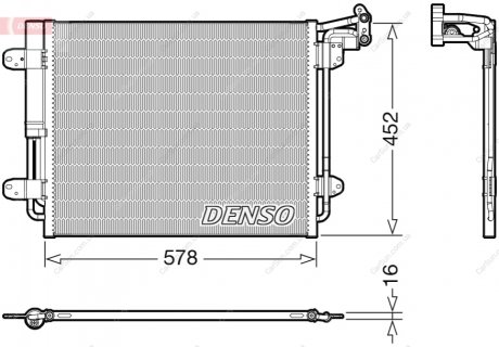 Конденсатор, система кондиціонування повітря DENSO DCN32067