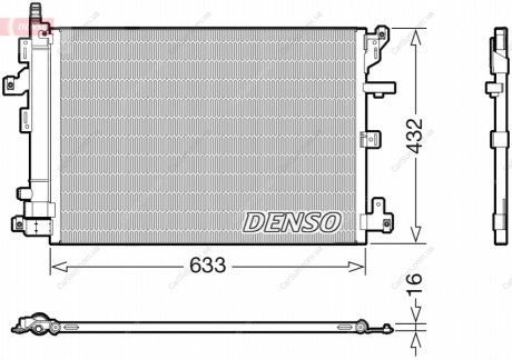 Конденсатор, система кондиціонування повітря DENSO DCN33012 (фото 1)