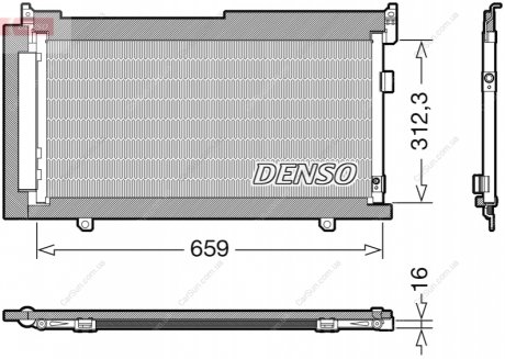 Конденсатор, система кондиціонування повітря DENSO DCN36006 (фото 1)