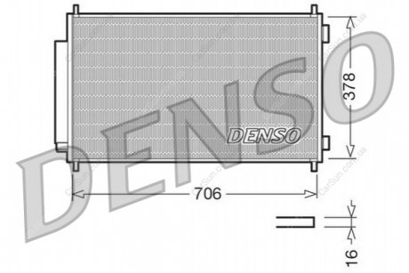 Радиатор кондиционера - (80110SWAA01) DENSO DCN40002