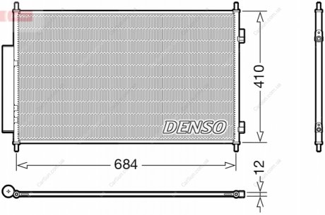 Конденсатор, система кондиціонування повітря DENSO DCN40027 (фото 1)