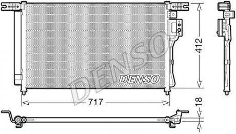 Радиатор кондиционера в сборе DENSO DCN41008