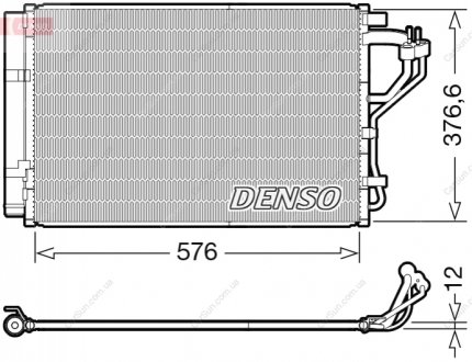Конденсатор, система кондиціонування повітря DENSO DCN41010 (фото 1)