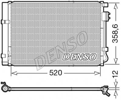 Радиатор кондиционера в сборе DENSO DCN41011