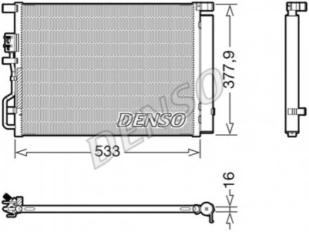 Радіатор кондиціонера DENSO DCN41016