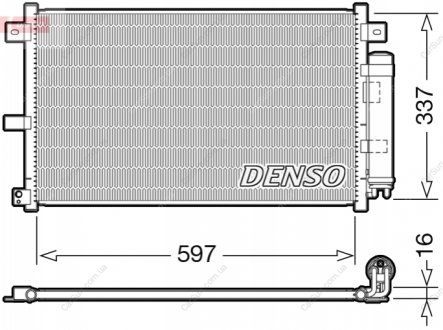 Конденсатор, система кондиціонування повітря DENSO DCN44001 (фото 1)