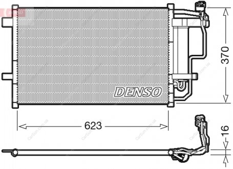 Конденсатор, система кондиціонування повітря DENSO DCN44007