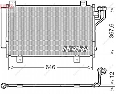 Конденсатор, система кондиціонування повітря DENSO DCN44012