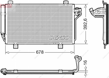 Радиатор кондиционера DENSO DCN44015