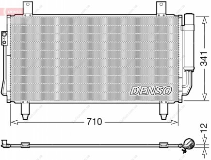 Конденсатор, система кондиціонування повітря DENSO DCN45006 (фото 1)