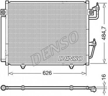 Радиатор кондиционера MITSUBISHI Pajero IV 07- DENSO DCN45009 (фото 1)