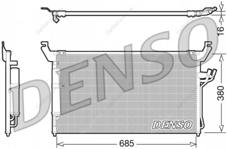 Радиатор кондиционера - (92100CG010) DENSO DCN46013 (фото 1)